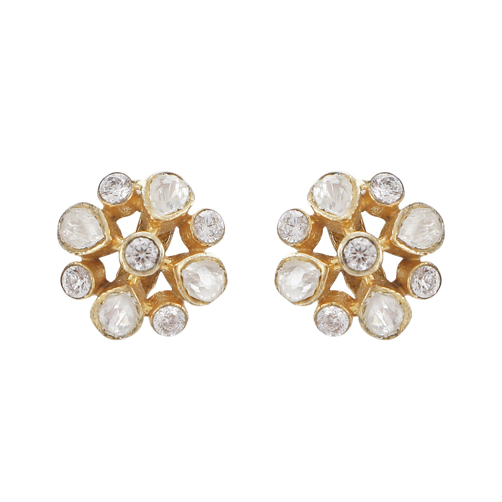 Gemstone Harisha navya 22k Gold Plated Pendant Set