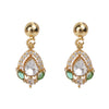 Gemstone Chain Patti 22k Gold Plated Pendant Set