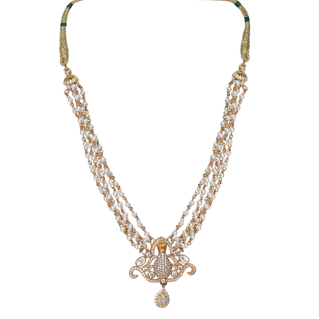 Gemstone Hemani 22k Gold Plated Choker