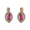 22k Gold Plated Taru Marquise Earcuff