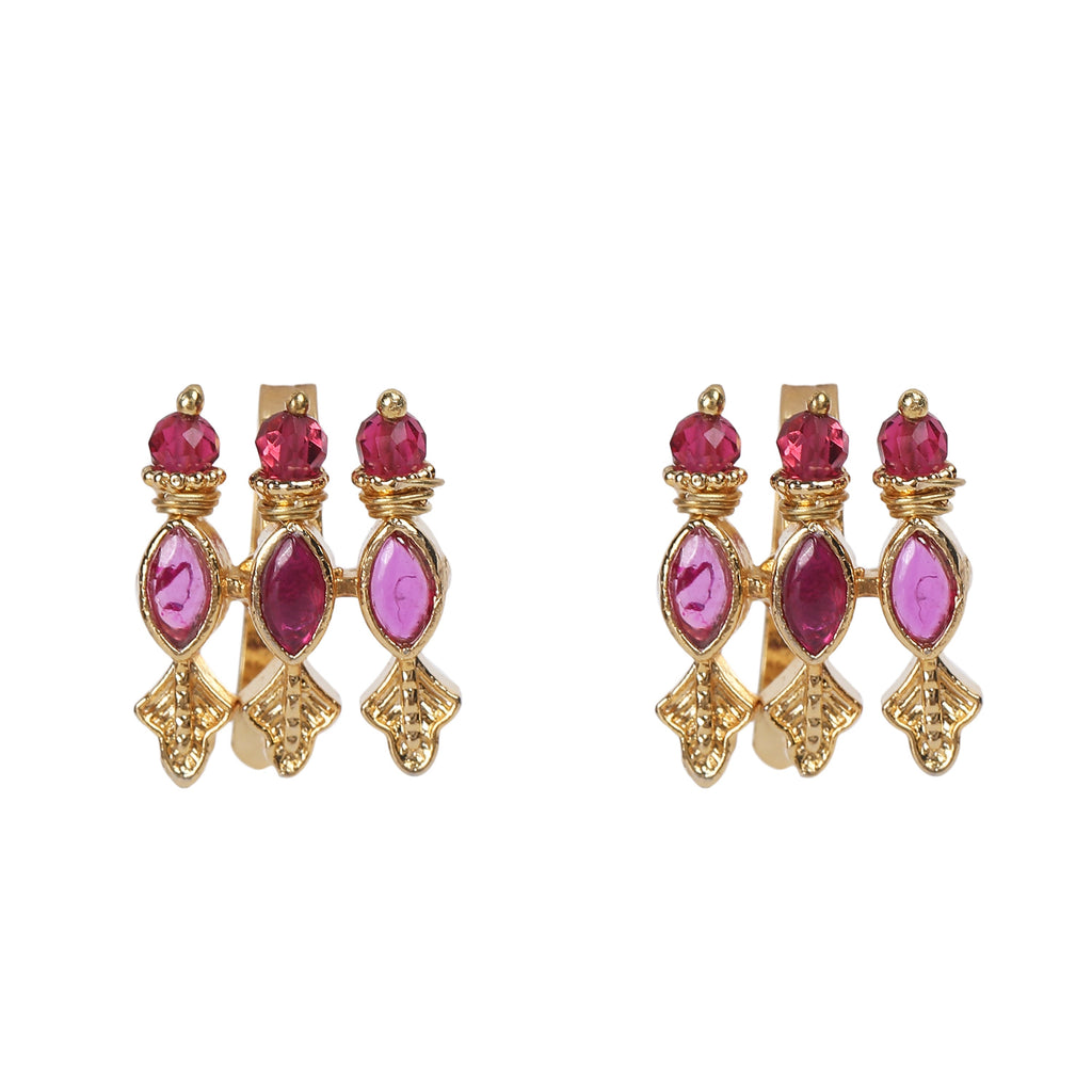Rebecca 22k Gold Plated South Earcuff