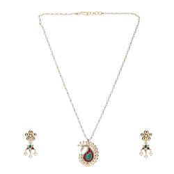 22k Gold Plated Divyam Dhrina Pendant Set