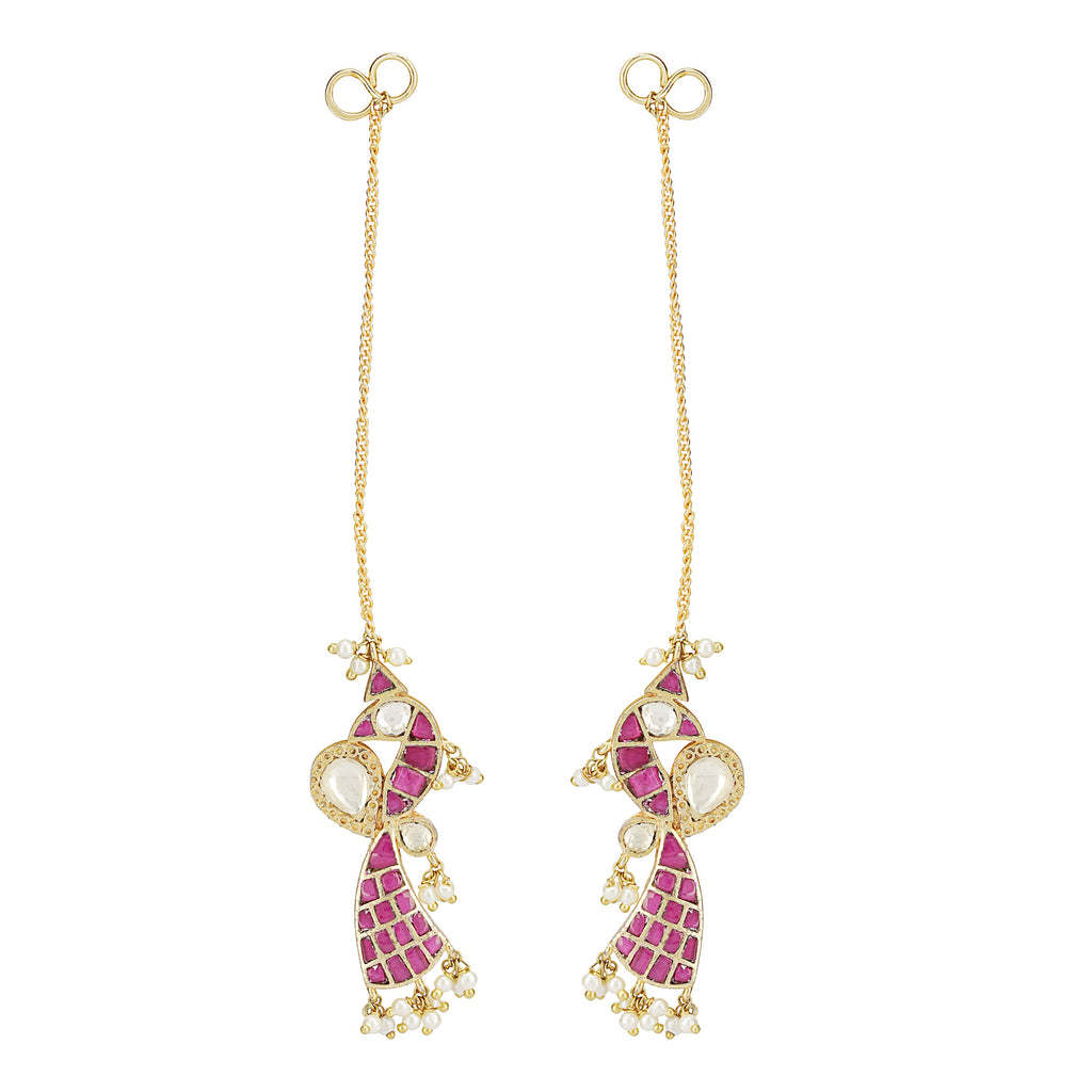 SANKRANTI KUNDAN PINK PENDANT SET