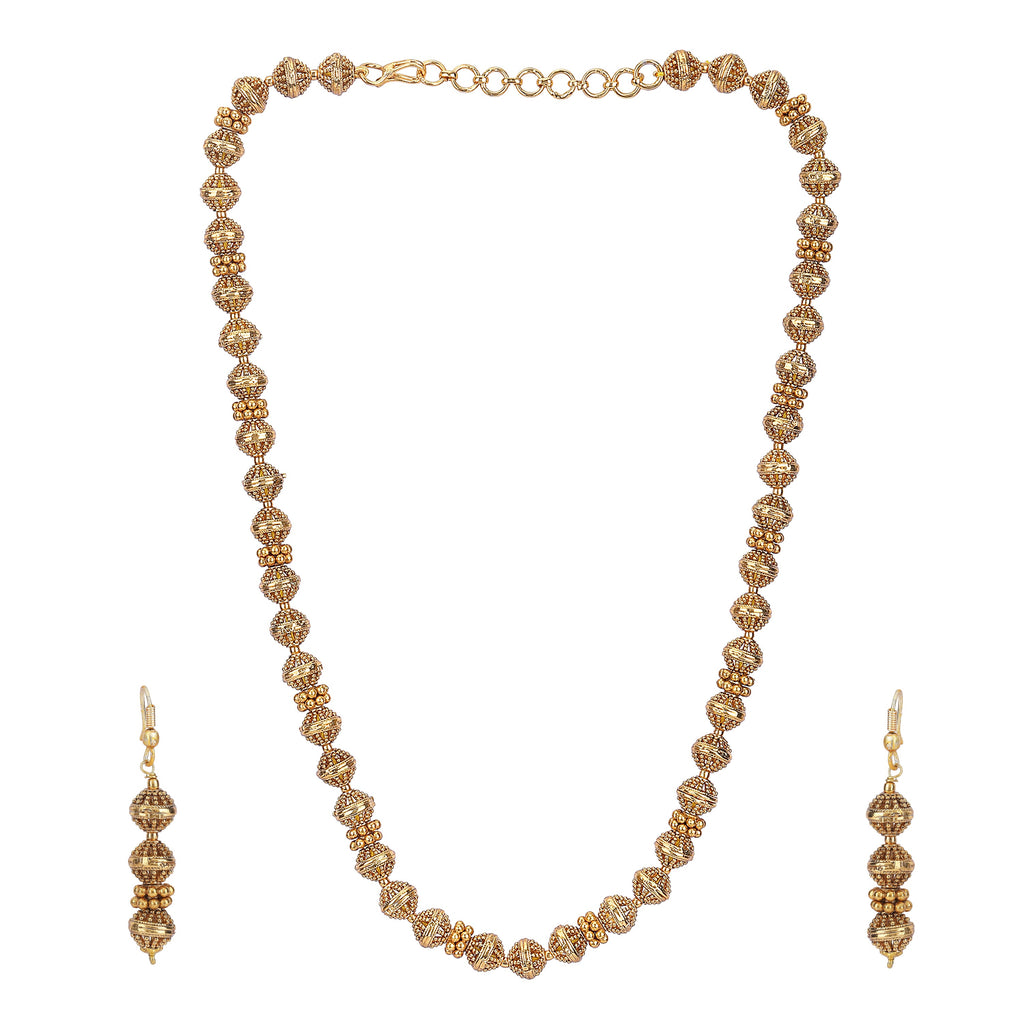AVYA   gold plated necklace set