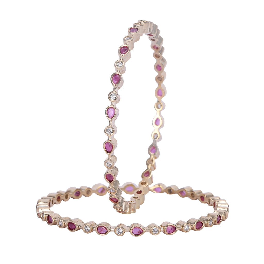 22k Gold Plated Ziya Petal Bangle