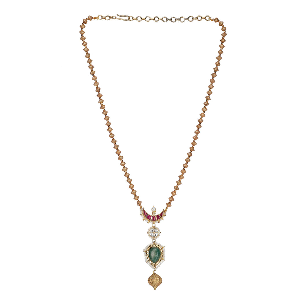 22k Gold Plated Jeevika Necklace Set