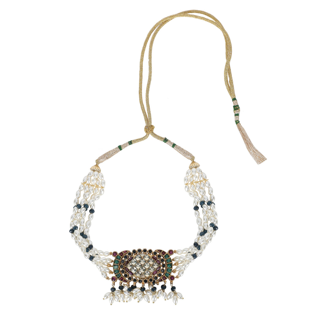 22k Gold Plated Leela Necklace Set