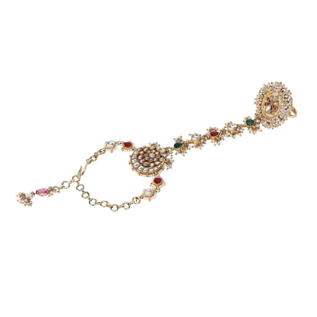 22k Gold Plated Sihu Hathphool