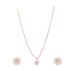 Ujjwal Das Zircon Pendant Set