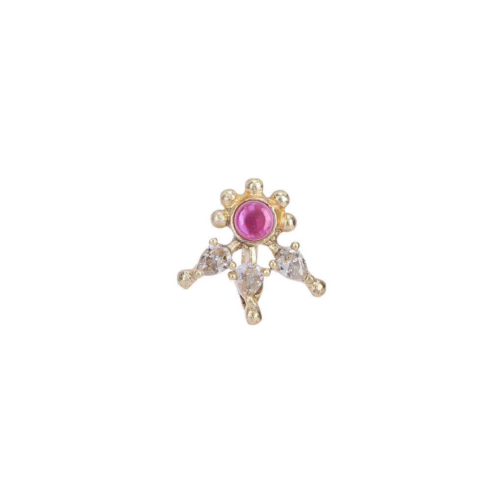 22k Gold Plated Amolya Sharvaniya Nosepin