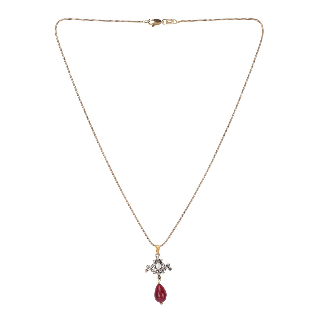 22k Gold Plated Amolya Kanira Pendant Set