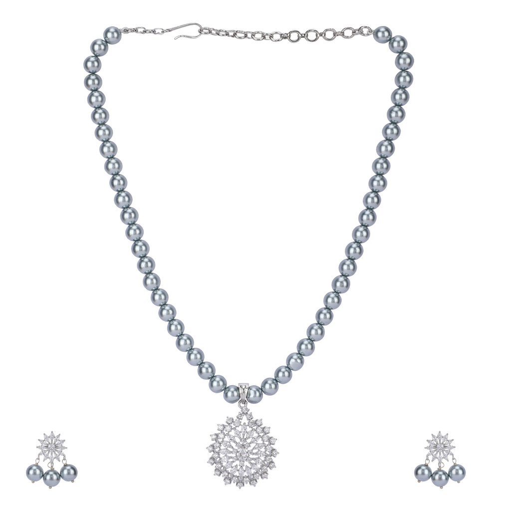 22k Gold Plated Amolya Dyumati Pendant Set