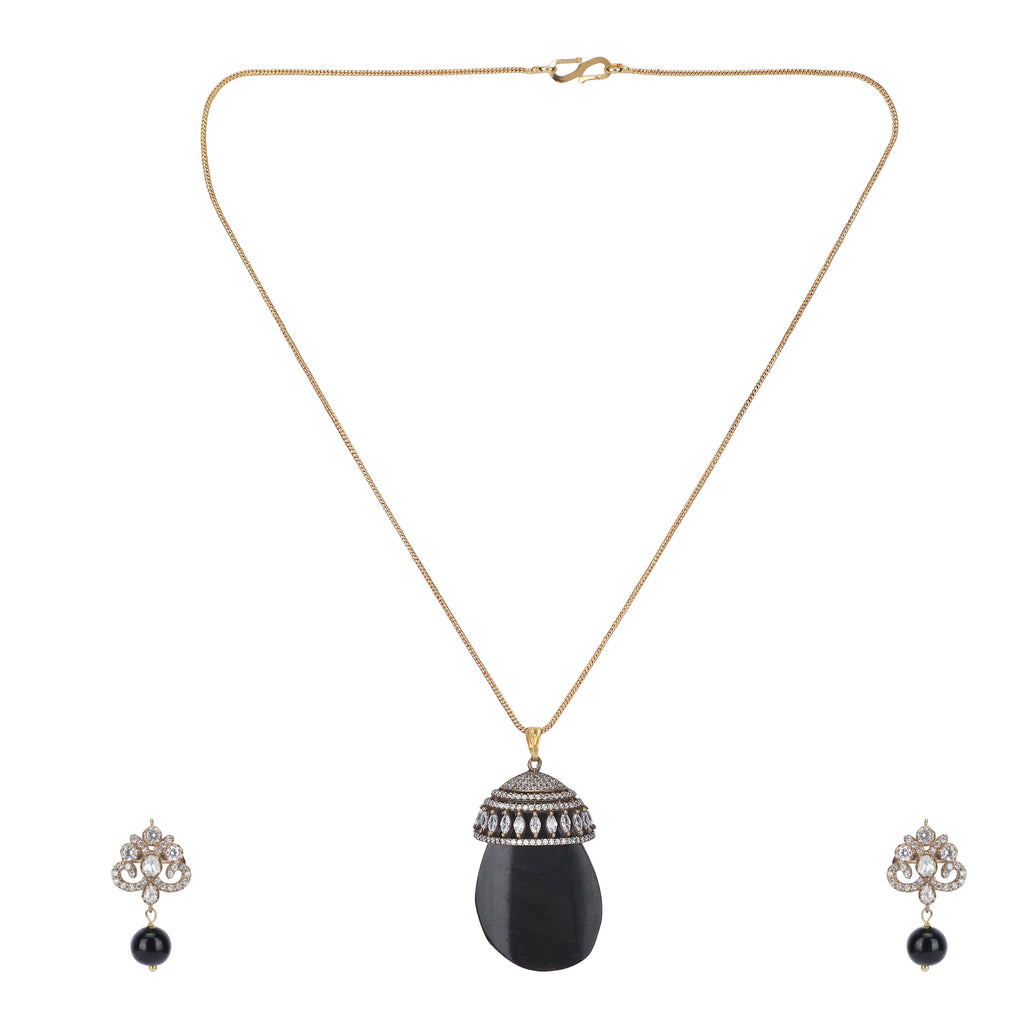 22k Gold Plated Amolya Tamira Pendant Set