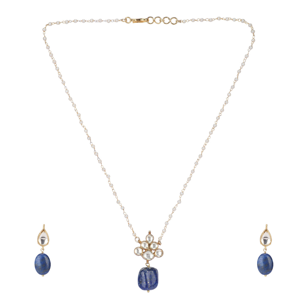 22k Gold Plated Amolya Neelira Pendant Set
