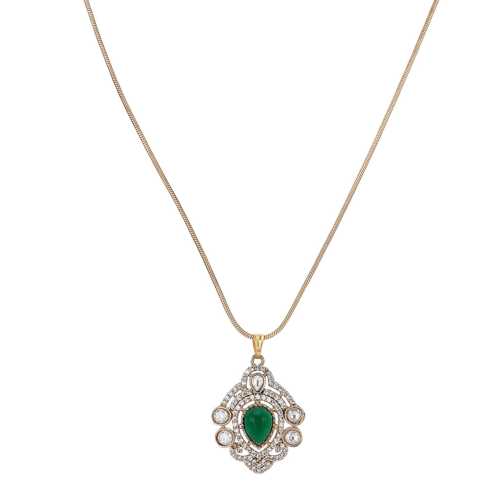 22k Gold Plated Amolya Rajnita Pendant Set