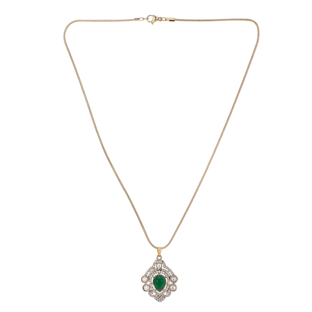 22k Gold Plated Amolya Rajnita Pendant Set