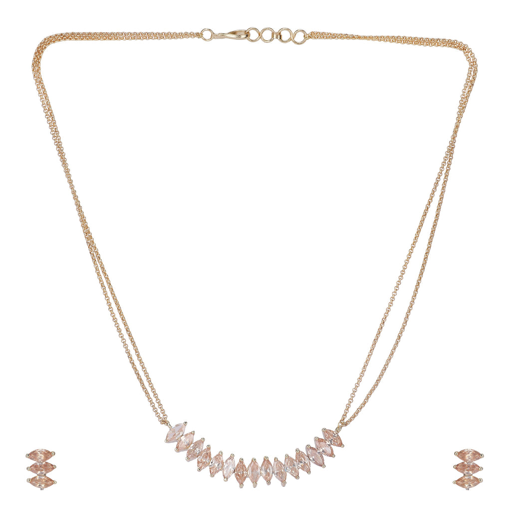 22k Gold Plated Amolya Zehra Pendant Set