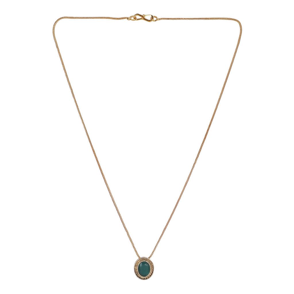 22k Gold Plated Amolya Naysa Pendant Set