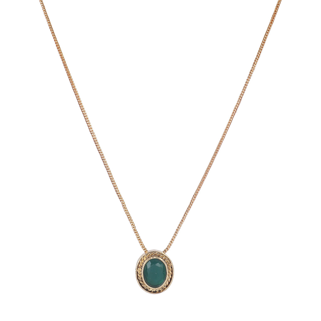 22k Gold Plated Amolya Naysa Pendant Set