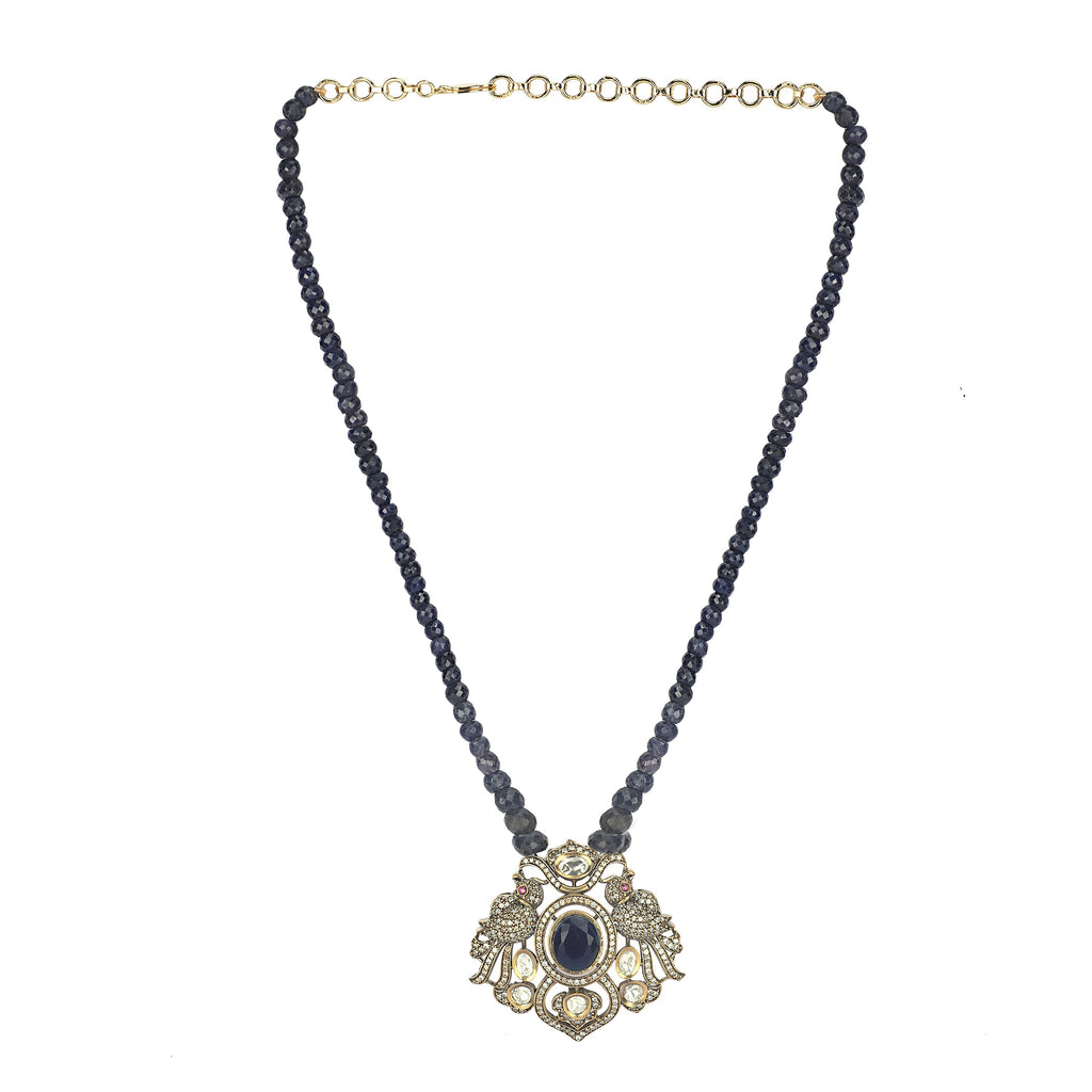 22k Gold Plated Amolya Yugmika Pendant Set