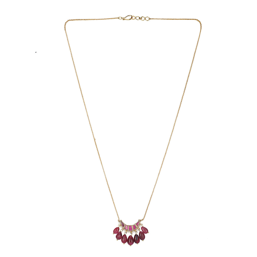 22k Gold Plated Amolya Arunika Pendant Set