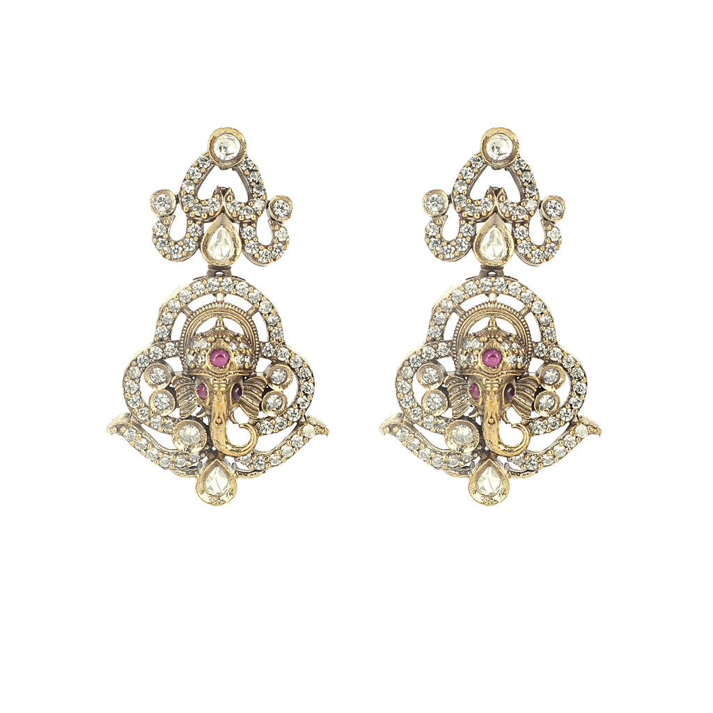22k Gold Plated Amolya Divisha Pendant Set