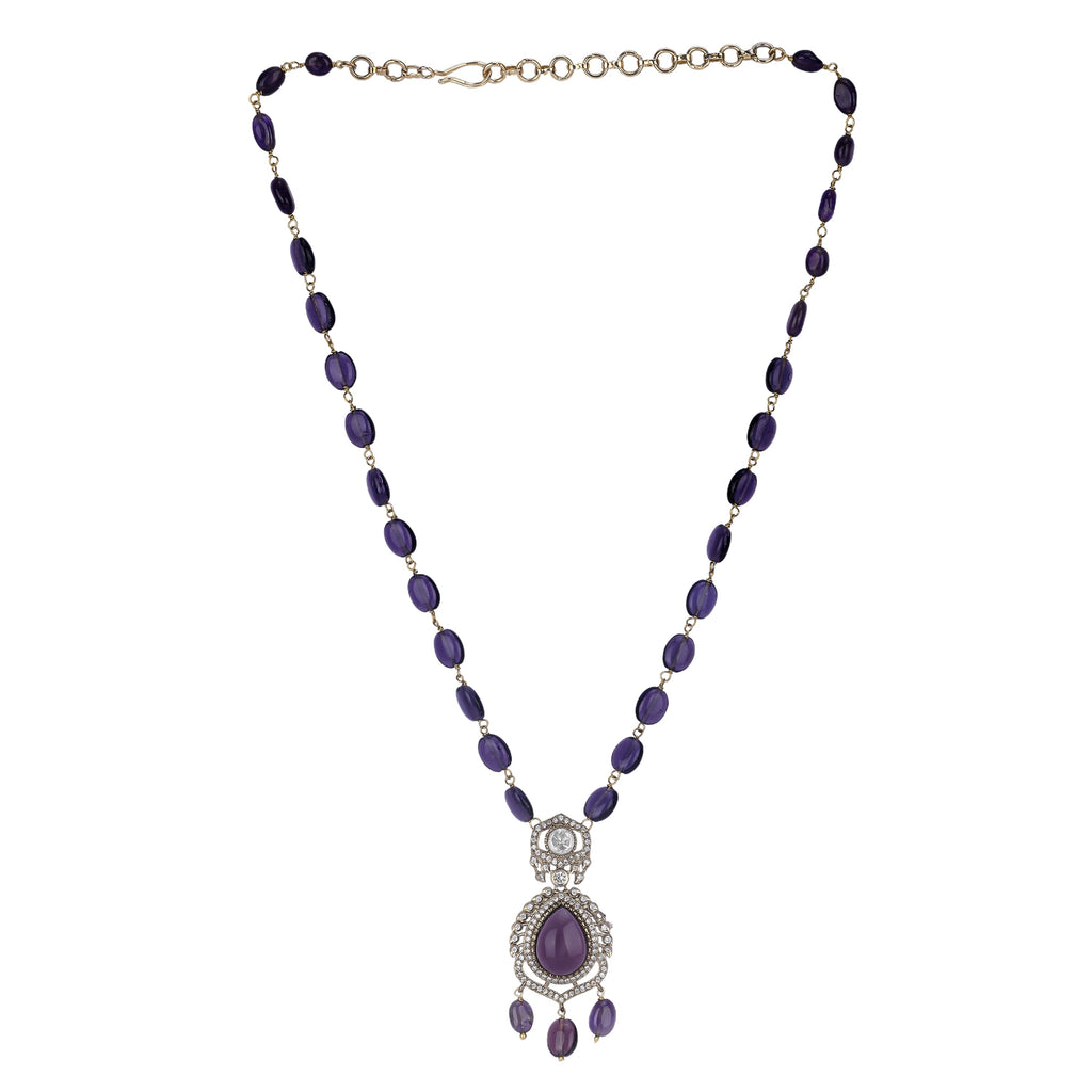 22k Gold Plated Amolya Kumudini Pendant Set