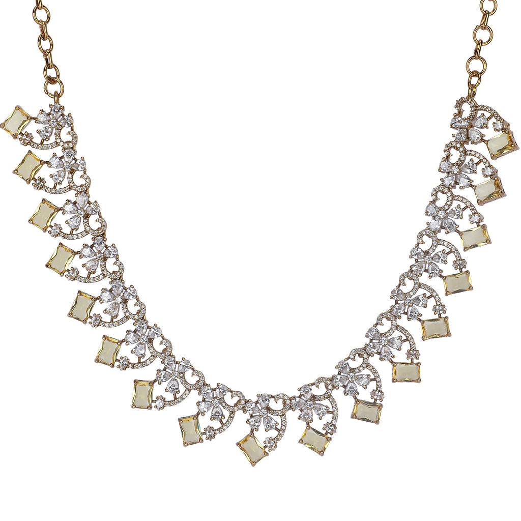 22k Gold Plated Amolya Svarna Necklace Set