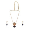 22k Gold Plated Amolya Sharvani Pendant Set