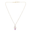 Sparsh 22k Gold Plated Ruby Pendant