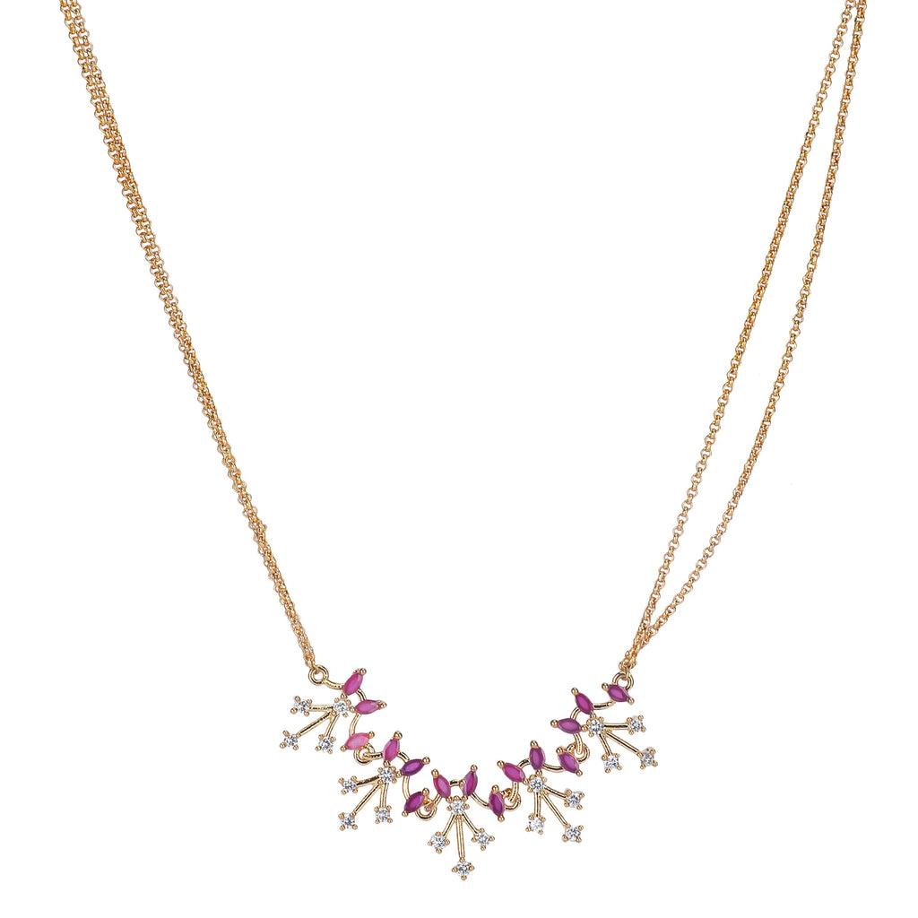 22k Gold Plated Amolya Vanya Pendant Set