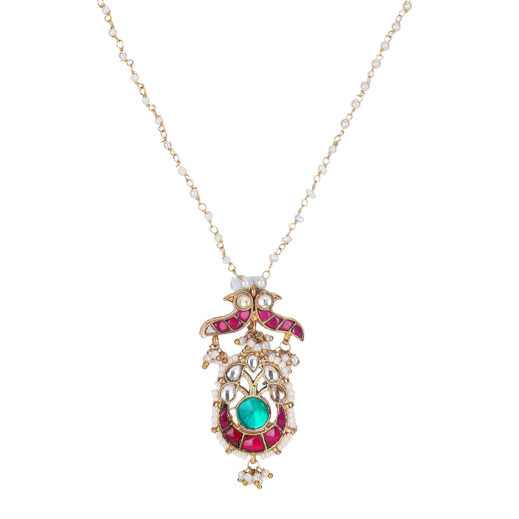 22k Gold Plated Amolya Rajnidhi Pendant Set