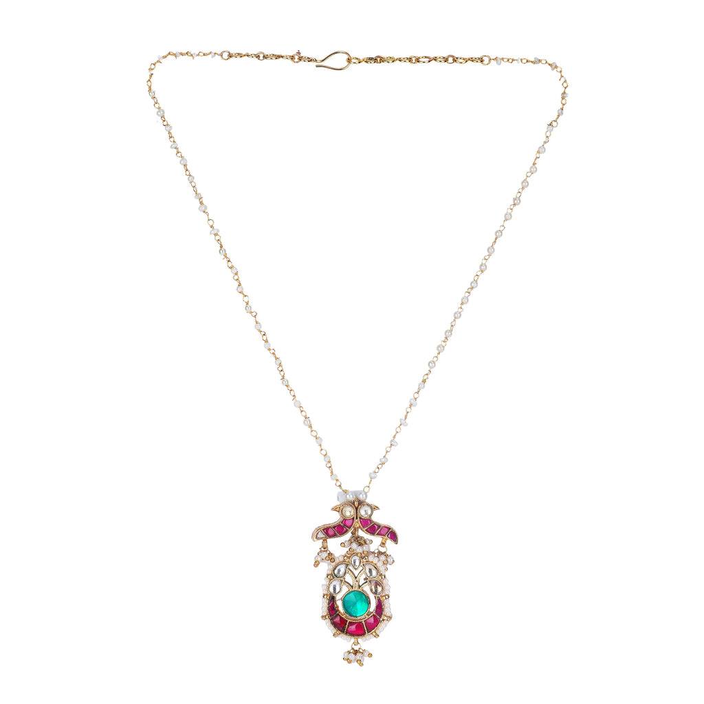 22k Gold Plated Amolya Rajnidhi Pendant Set
