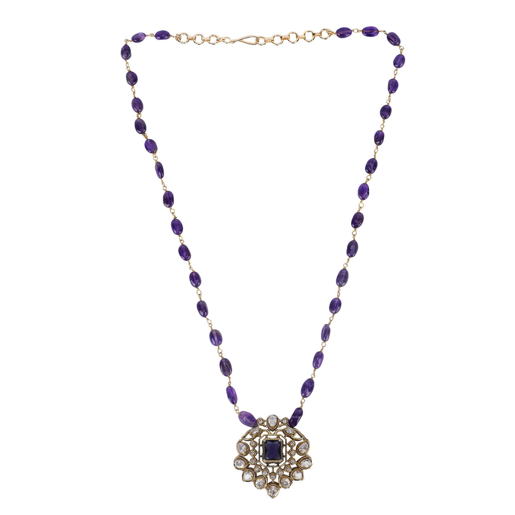 22k Gold Plated Amolya Rajvika Pendant Set
