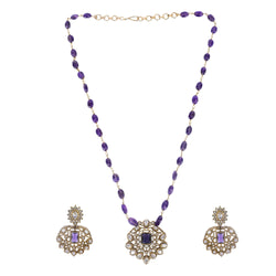 22k Gold Plated Amolya Rajvika Pendant Set