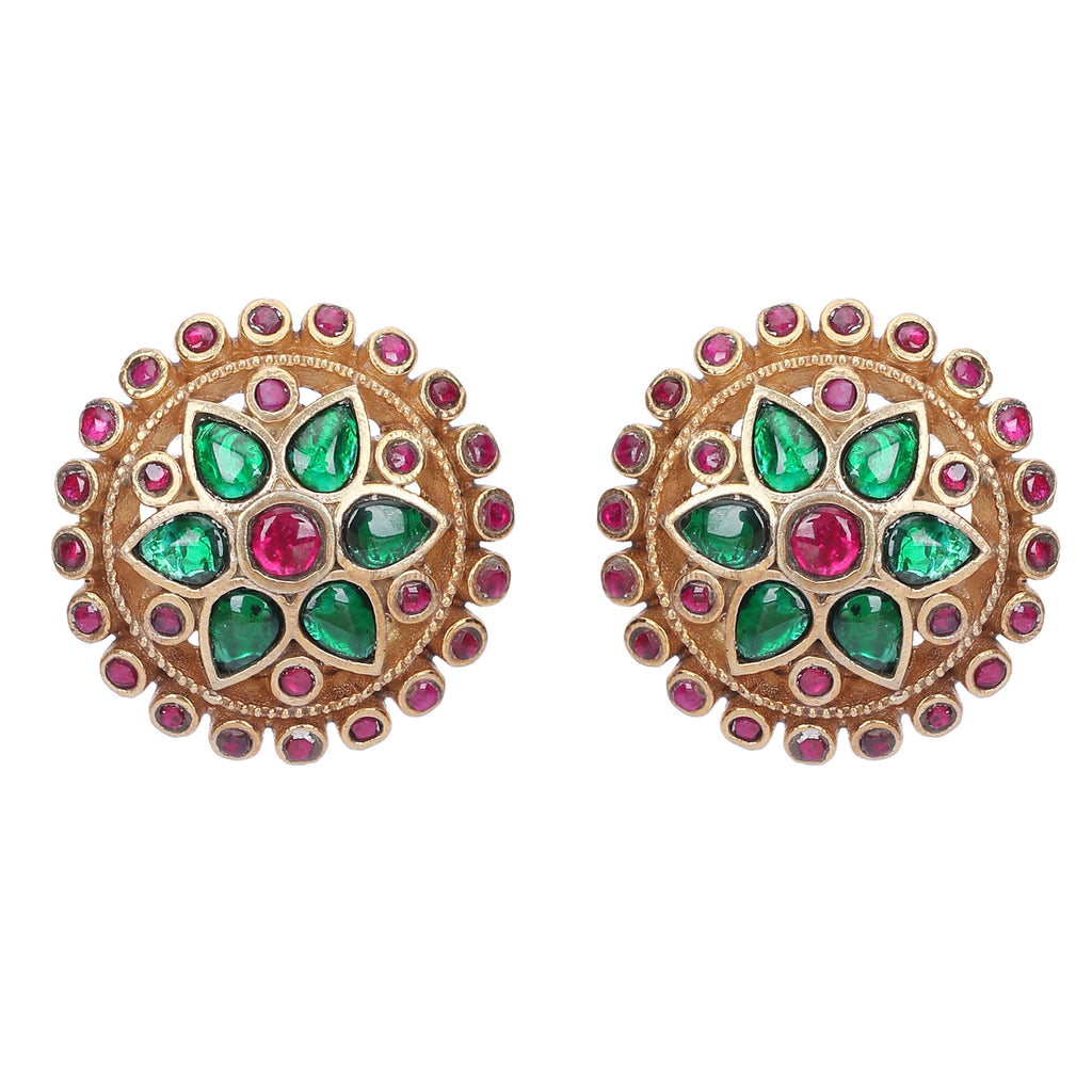 22k Gold Plated Kiran Ear Studs