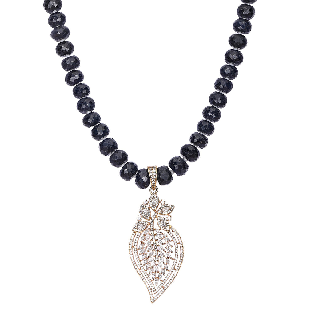 Sparsh 22k Gold Plated Zircon Pendant