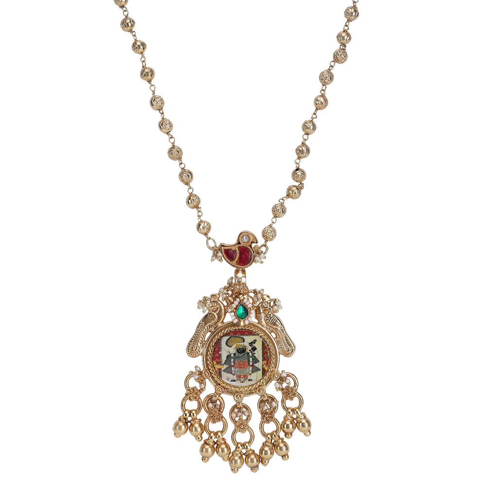 Pichwai Nandini 22k Gold Plated Necklace