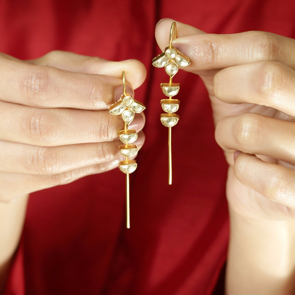 Gangika 22k Gold Plated Earpin