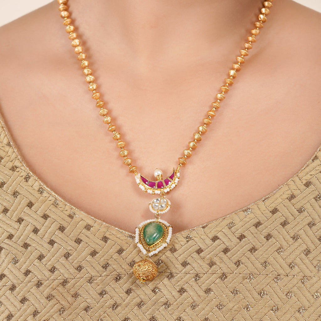 22k Gold Plated Jeevika Necklace Set