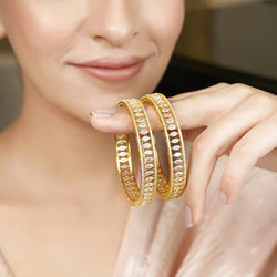 22k Gold Plated Ziya Marquise Bangle