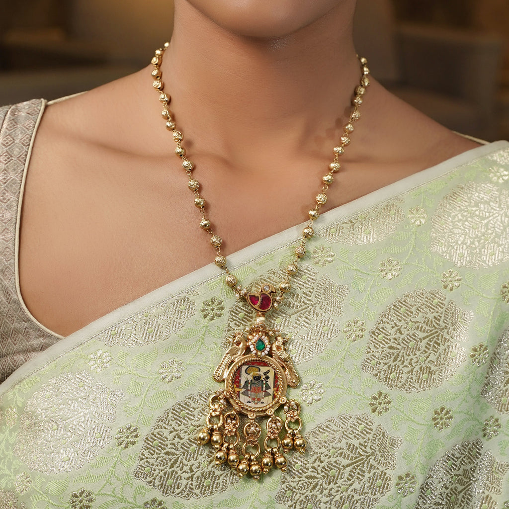Pichwai Nandini 22k Gold Plated Necklace