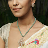 22k Gold Plated Archana  Pendant Set