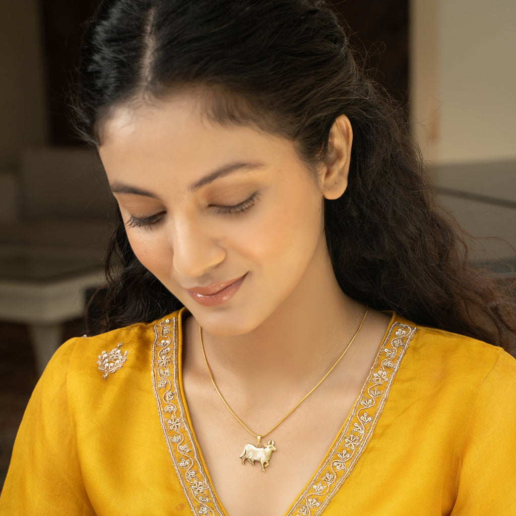 Sparsh 22k Gold Plated  Pendant