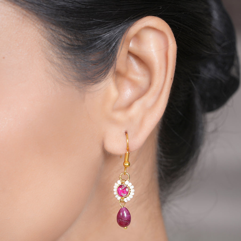 22k Gold Plated Amolya Arunika Pendant Set
