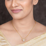 22k Gold Plated Amolya Svara Pendant