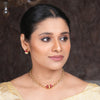 22k Gold Plated Amolya Charvi Pendant Set