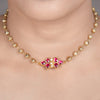 22k Gold Plated Amolya Charvi Pendant Set