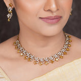 22k Gold Plated Amolya Svarna Necklace Set