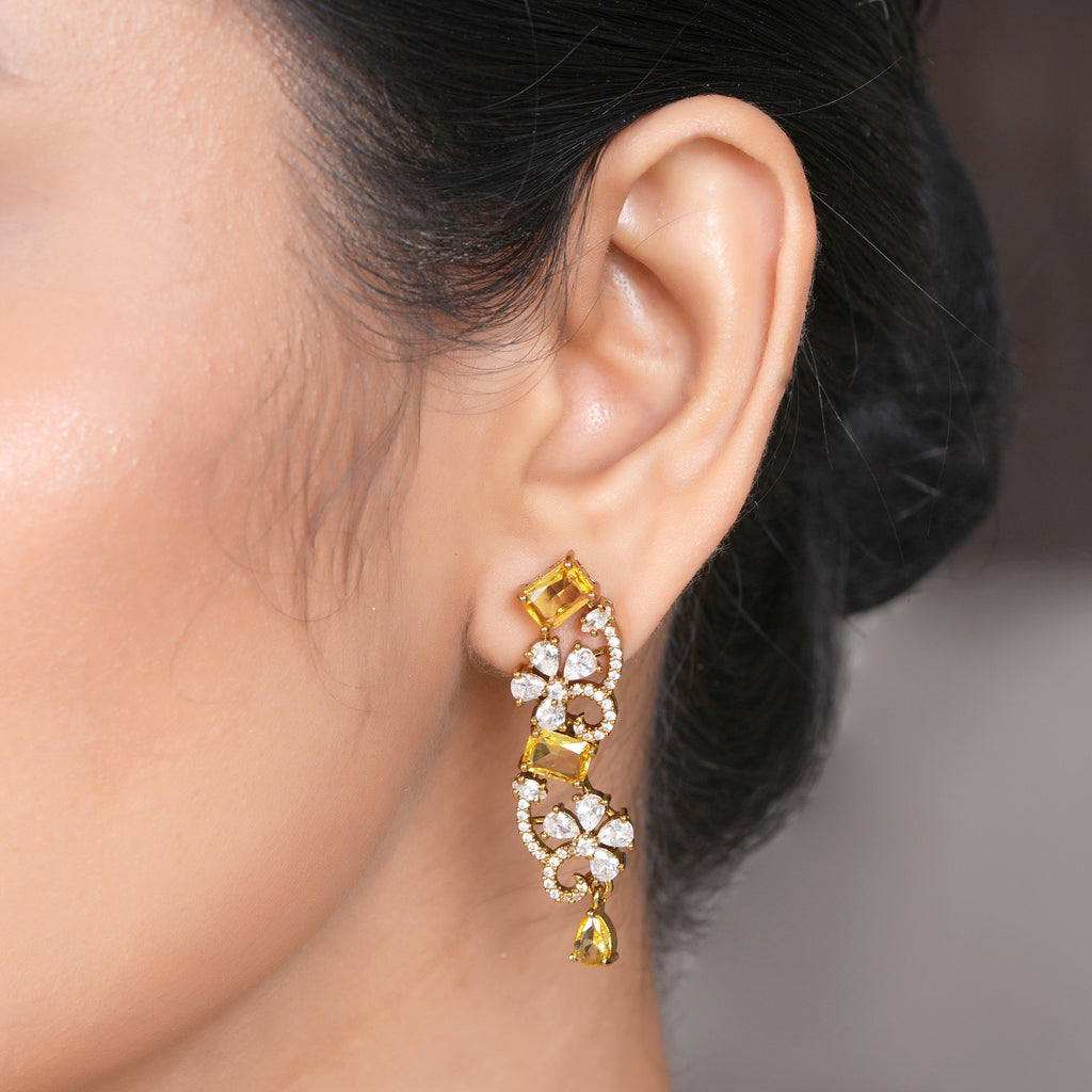 22k Gold Plated Amolya Svarna Necklace Set
